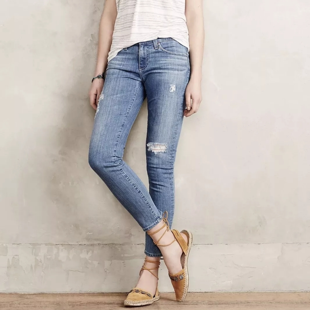 AG Adriano Goldschmied the Stevie Slim Straight Ankle Jeans Size 27R
